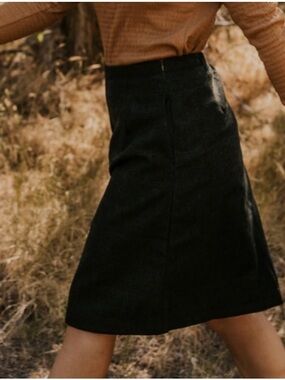 Roolee plaid tartan dark green pencil McMillan Plaid Skirt